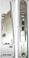 Latch assembly for Hurd sliding door - with 45 degrees cylinder part number 019036 