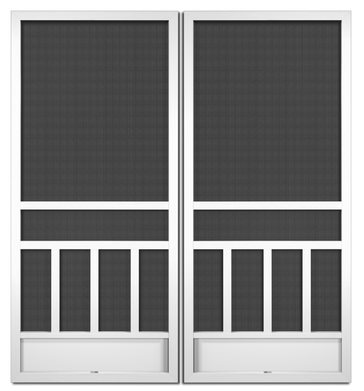 Laurel Hill French Screen Doors pca products, A-Series, A-300, aluminum screen door, laurel hill, french door