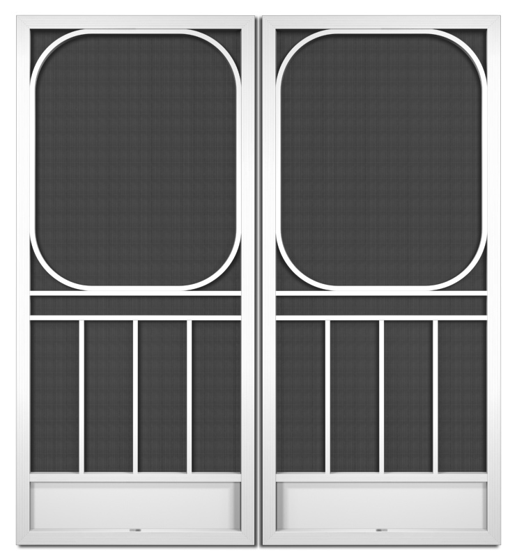 Roseberry French Screen Doors pca products, B-Series, B-300, aluminum screen door, roseberry, french door