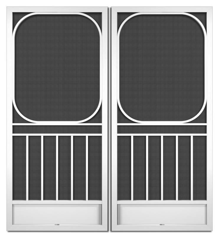 Victoria French Screen Doors pca products, B-Series, B-500, aluminum screen door, Victoria, French door