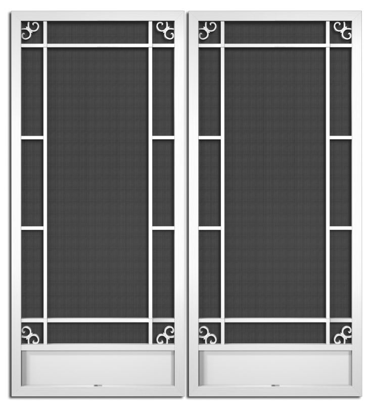 Madison French Screen Doors pca products, Q-Series, Q-1530, aluminum screen door, Madison, French door