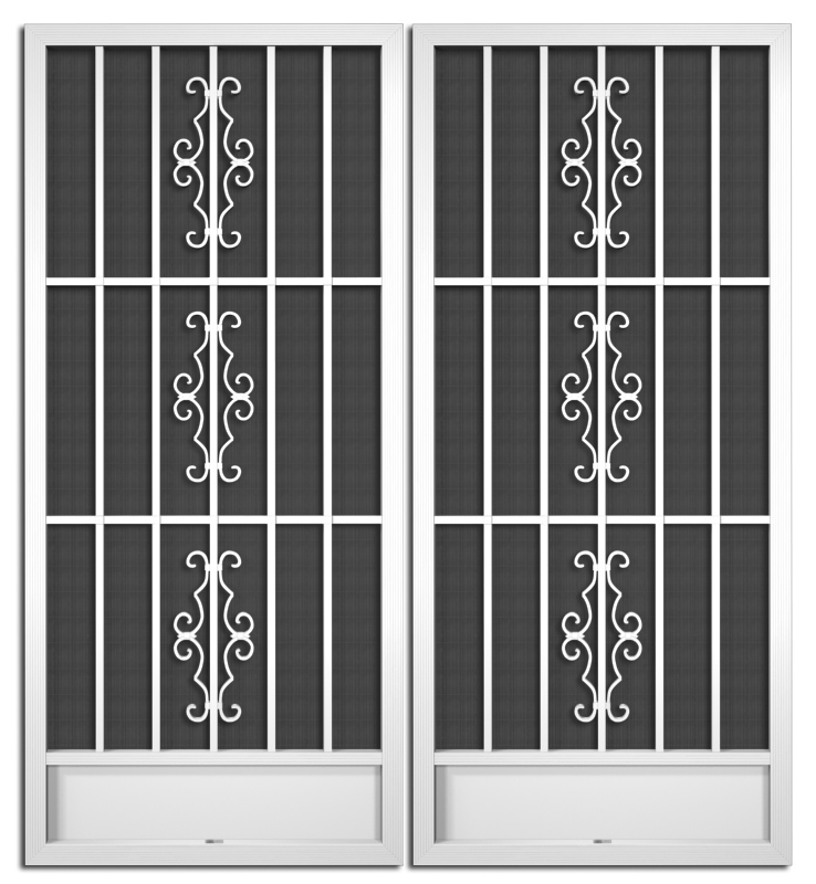 Eiffel French Screen Doors pca products, T-Series, T-1280, aluminum screen door, Eiffel, French door