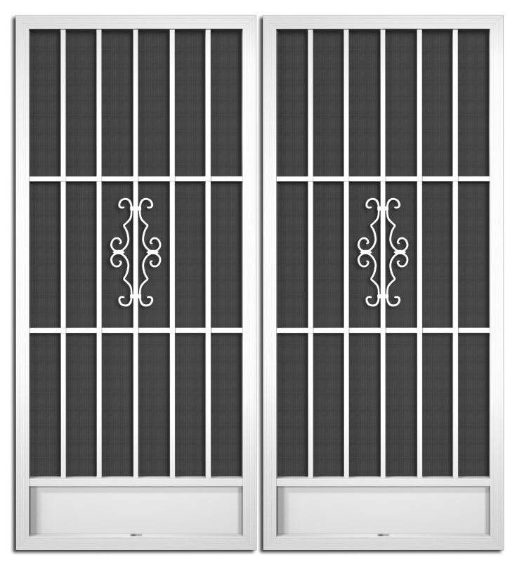 Collette French Screen Doors pca products, T-Series, T-1310, aluminum screen door, Collette, French door