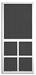 Willoughby Screen Door - A-200+32x80+KP-8-18/14-Mesh+White+EZPull