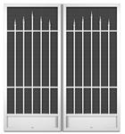 Capri French Screen Doors pca products, C-Series, C-510, aluminum screen door, Capri, French door
