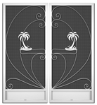 Seabrook French Screen Doors pca products, nature series, N-2000, aluminum screen door, sea brook, French door