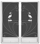 Galveston French Screens Door pca products, nature series, N-2010, aluminum screen door, Galveston, French door