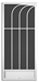Bermuda Screen Door - N-1040+32x80+KP-8-18/14-Mesh+White+EZPull