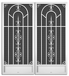 Canal Street French Screen Doors pca products, O-Series, O-280, aluminum screen door, canal street, French door