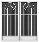 Majestic French Screen Doors pca products, P-Series, P-110, aluminum screen door, majestic, French door