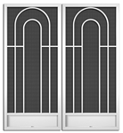Ambassador French Screen Doors pca products, P-Series, P-150, aluminum screen door, ambassador, French door