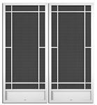 Highland Park French Screen Doors pca products, Q-Series, Q-1500, aluminum screen door, highland park, French door