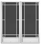 Racine French Screen Doors pca products, Q-Series, Q-1510, aluminum screen door, racine, French door