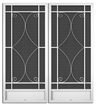 Riverside French Screen Doors pca products, Q-Series, Q-1515, aluminum screen door, riverside, French door
