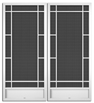 Hyde Park French Screen Doors pca products, Q-Series, Q-1520, aluminum screen door, Hyde park, French door
