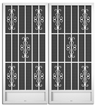 Tapestry French Screen Doors pca products, T-Series, T-1270, aluminum screen door, tapestry, French door