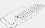 Inswing patio door fiberglass sill weatherstrip 10ft length 099932 