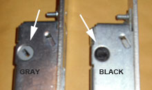Latch assembly for Hurd sliding door - with 90 degrees cylinder part number 022190 