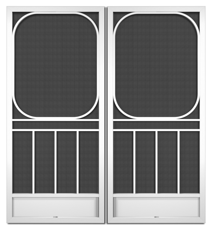 Roseberry French Screen Doors pca products, B-Series, B-300, aluminum screen door, roseberry, french door