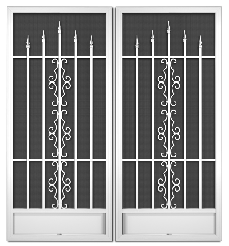 Portofino French Screen Doors pca products, C-Series, C-500, aluminum screen door, portofino, French door