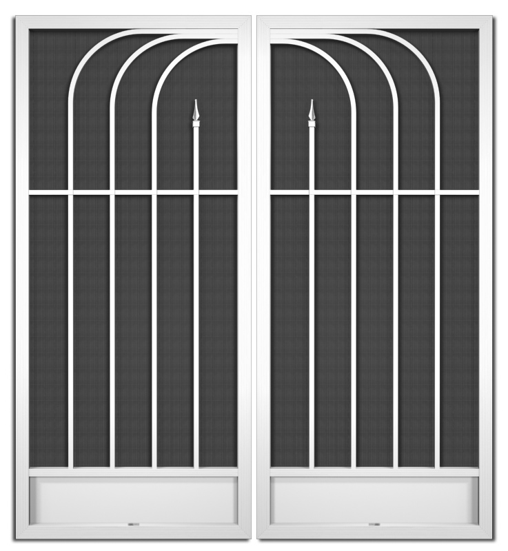 Cayman French Screen Doors pca products, N-Series, N-1035, aluminum screen door, cayman, French door