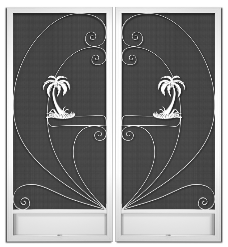 Seabrook French Screen Doors pca products, nature series, N-2000, aluminum screen door, sea brook, French door