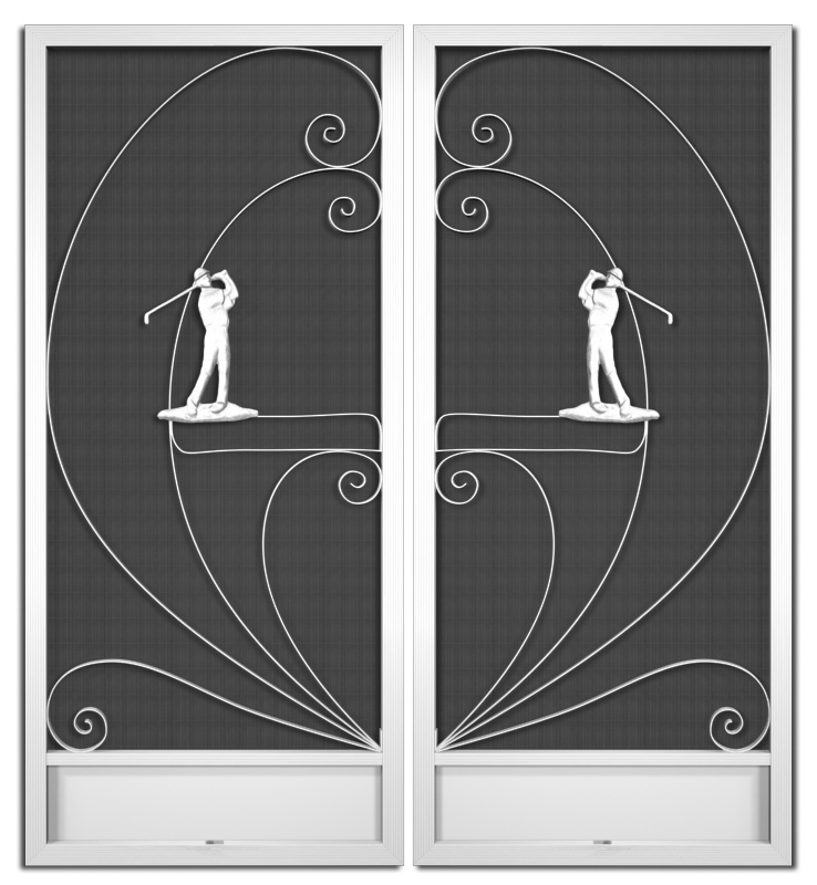San Destin French Screen Doors pca products, nature series, N-2040, aluminum screen door, san Destin, French door
