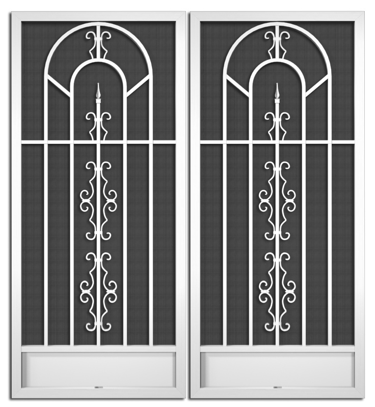 Julia Street French Screen Doors pca products, O-Series, O-260, aluminum screen door, Julia street, French door
