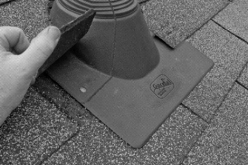 Garrdal flashing system being installed