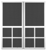Willoughby French Screen Doors pca products, A-Series, A-200, aluminum screen door, Willoughby, French door