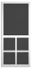 Willoughby Screen Door - A-200+32x80+KP-8-18/14-Mesh+White+EZPull