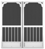 Cottage French Screen Doors pca products, A-Series, A-552, aluminum screen door, cottage, french door