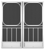 Roseberry French Screen Doors pca products, B-Series, B-300, aluminum screen door, roseberry, french door