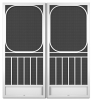 Victoria French Screen Doors pca products, B-Series, B-500, aluminum screen door, Victoria, French door