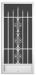 Portofino Screen Door - C-500+32x80+KP-8-18/14-Mesh+White+EZPull