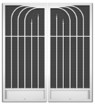 Barbados French Screen Doors pca products, N-Series, N-1030, aluminum screen door, Barbados, French door