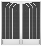 Cayman French Screen Doors pca products, N-Series, N-1035, aluminum screen door, cayman, French door