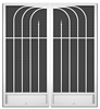Cayman French Screen Doors pca products, N-Series, N-1035, aluminum screen door, cayman, French door