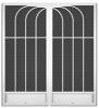 Bermuda French Screen Doors pca products, N-Series, N-1040, aluminum screen door, Bermuda, French door