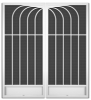 Belize French Screen Doors pca products, N-Series, N-1050, aluminum screen door, Belize, French door