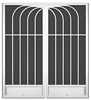 Belize French Screen Doors pca products, N-Series, N-1050, aluminum screen door, Belize, French door