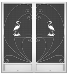 Galveston French Screens Door pca products, nature series, N-2010, aluminum screen door, Galveston, French door
