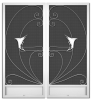 Vera Cruz French Screen Doors pca products, nature series, N-2020, aluminum screen door, vera cruz, French door