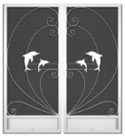 Sanibel French Screen Doors pca products, nature series, N-2030, aluminum screen door, Sanibel, French door