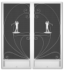 San Destin French Screen Doors pca products, nature series, N-2040, aluminum screen door, san Destin, French door