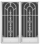 Canal Street French Screen Doors pca products, O-Series, O-280, aluminum screen door, canal street, French door