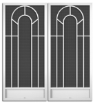 Gershwin French Screen Doors pca products, P-Series, P-120, aluminum screen door, Gershwin, French door