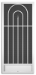 New Amsterdam Screen Door - P-130+32x80+KP-8-18/14-Mesh+White+EZPull