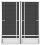 Highland Park French Screen Doors pca products, Q-Series, Q-1500, aluminum screen door, highland park, French door