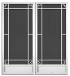 Racine French Screen Doors pca products, Q-Series, Q-1510, aluminum screen door, racine, French door
